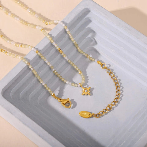 Summer Glow Beaded Necklace - SazenIce