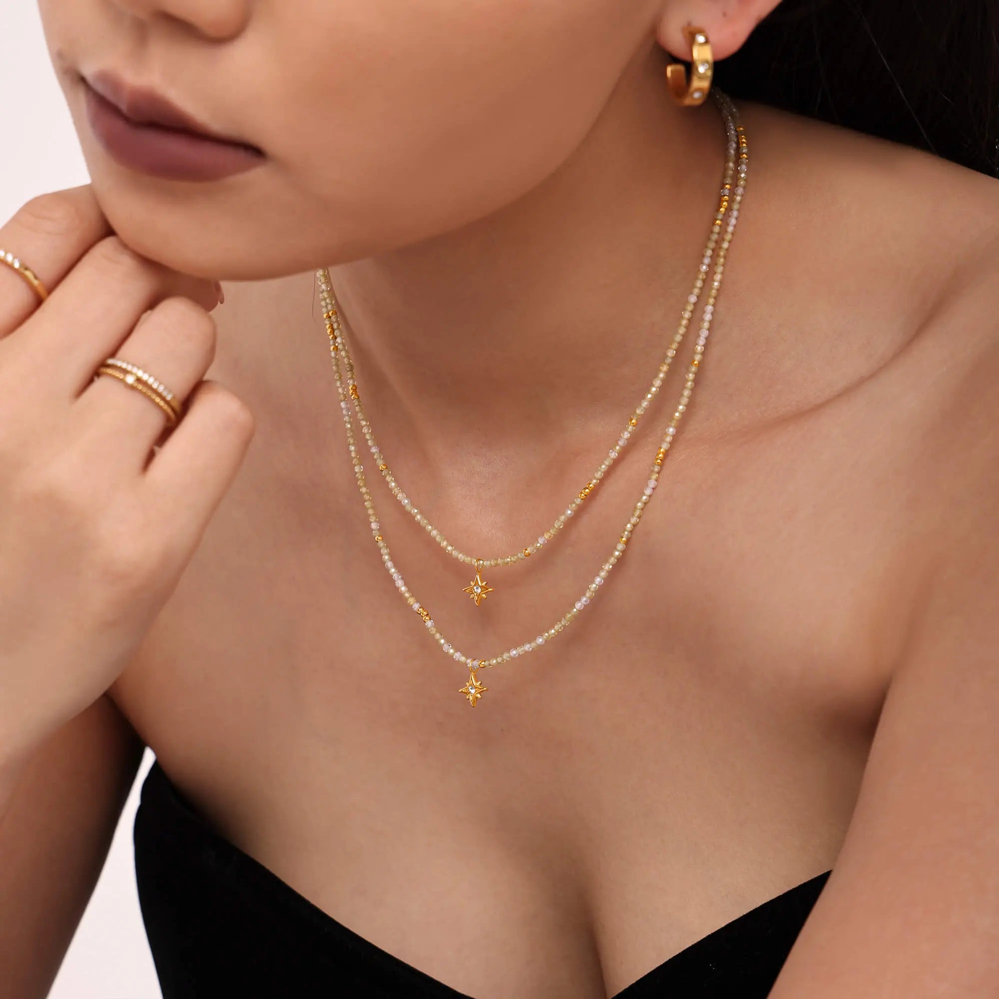 Summer Glow Beaded Necklace - SazenIce