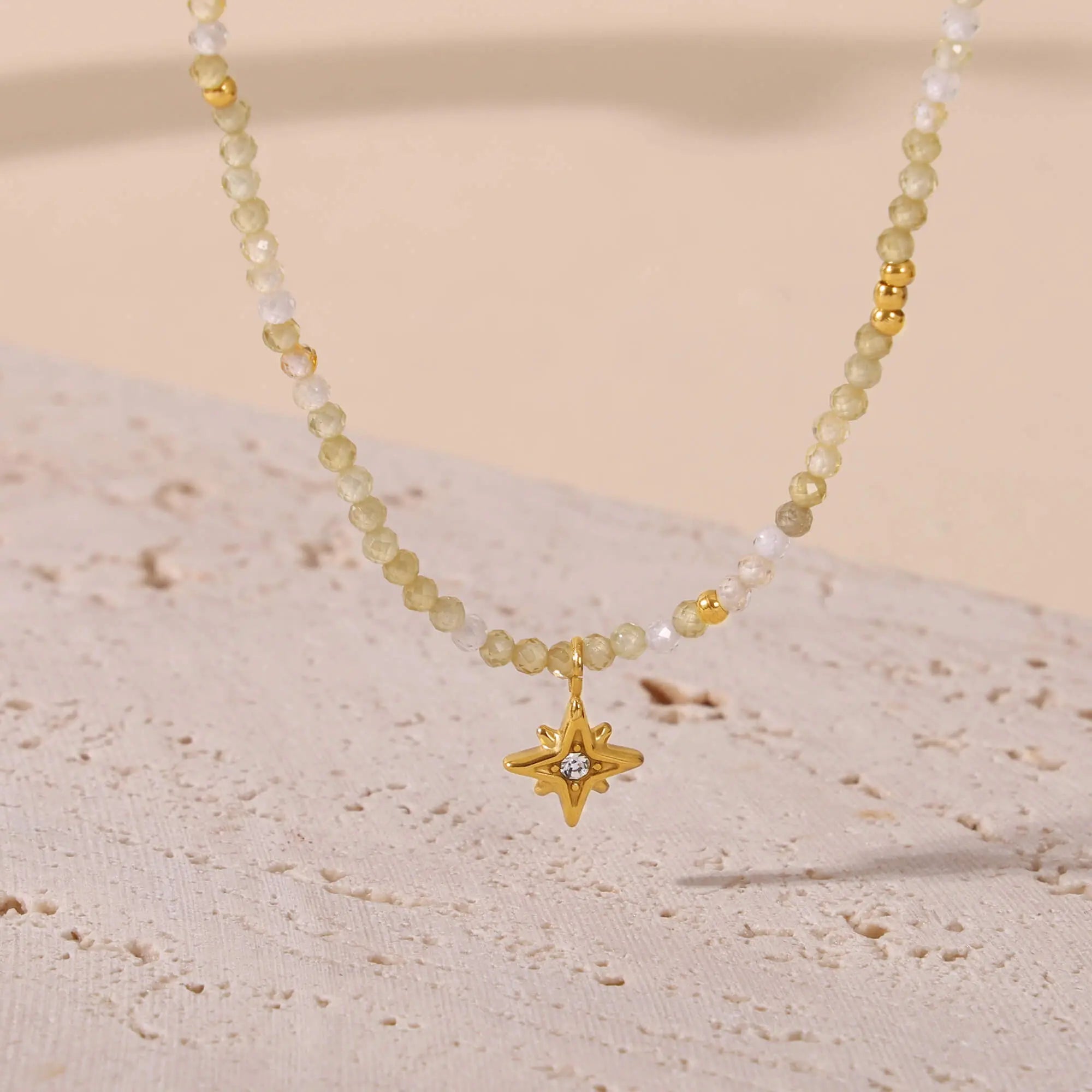 Summer Glow Beaded Necklace - SazenIce