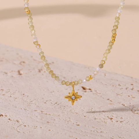 Summer Glow Beaded Necklace - SazenIce