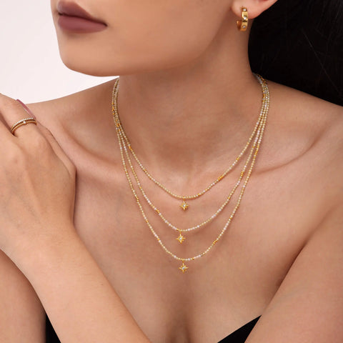 Summer Glow Beaded Necklace - SazenIce