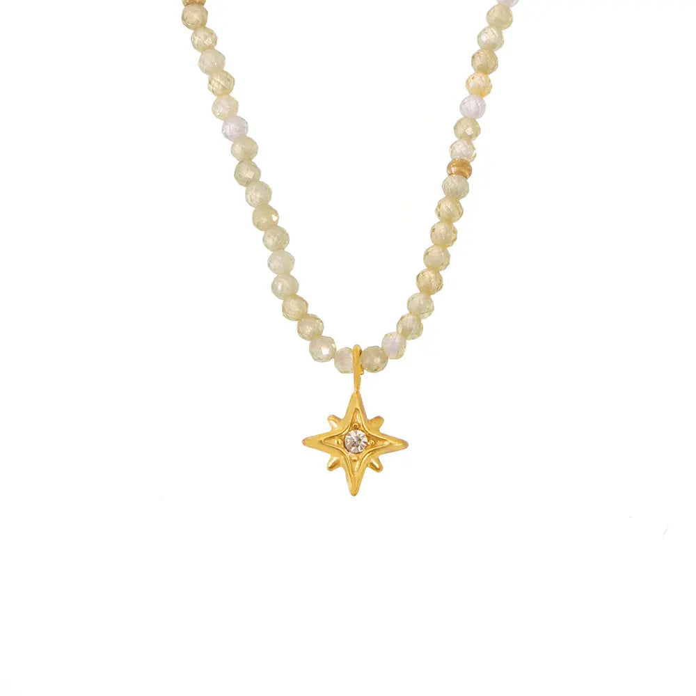 Summer Glow Beaded Necklace - SazenIce