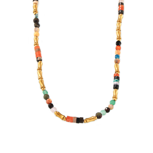Artisan Multicolor Bead and Necklace - SazenIce