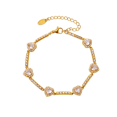 Gradient Crystal Circle Bracelet - SazenIce