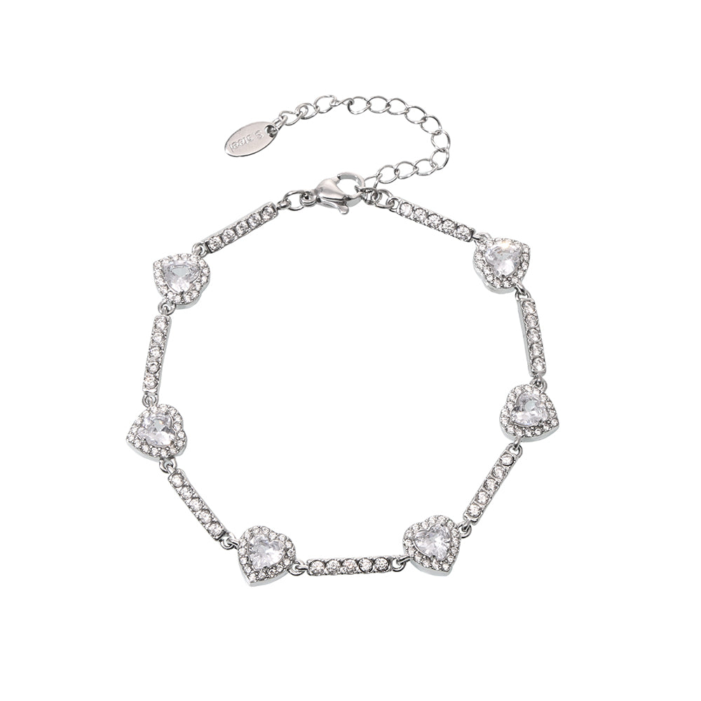 Gradient Crystal Circle Bracelet - SazenIce