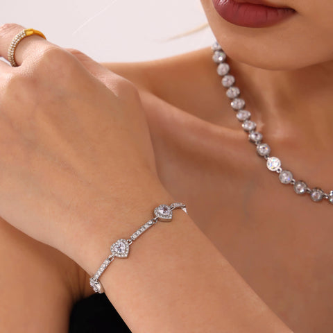 Gradient Crystal Circle Bracelet - SazenIce