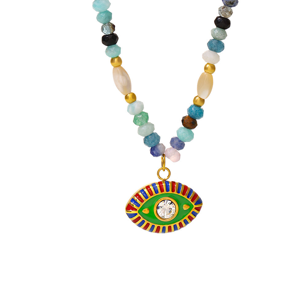 Handcrafted Devil’s Eye Stone Necklace - SazenIce