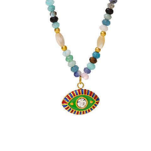 Handcrafted Devil’s Eye Stone Necklace - SazenIce