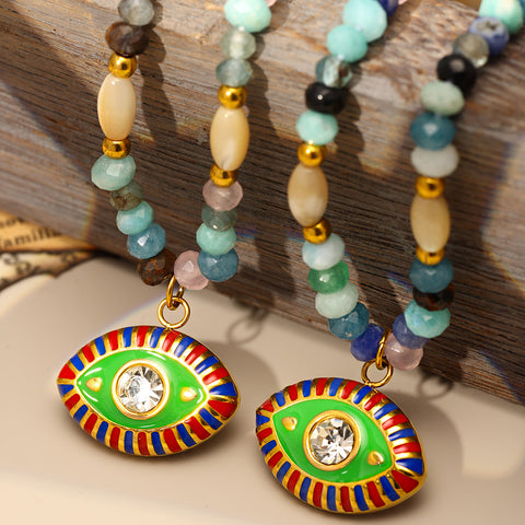 Handcrafted Devil’s Eye Stone Necklace - SazenIce