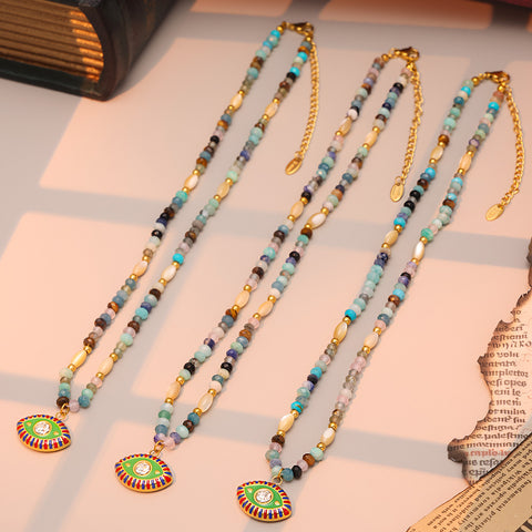 Handcrafted Devil’s Eye Stone Necklace - SazenIce