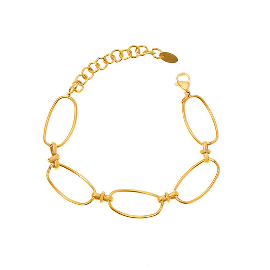 Hollow Oval Bracelet - SazenIce
