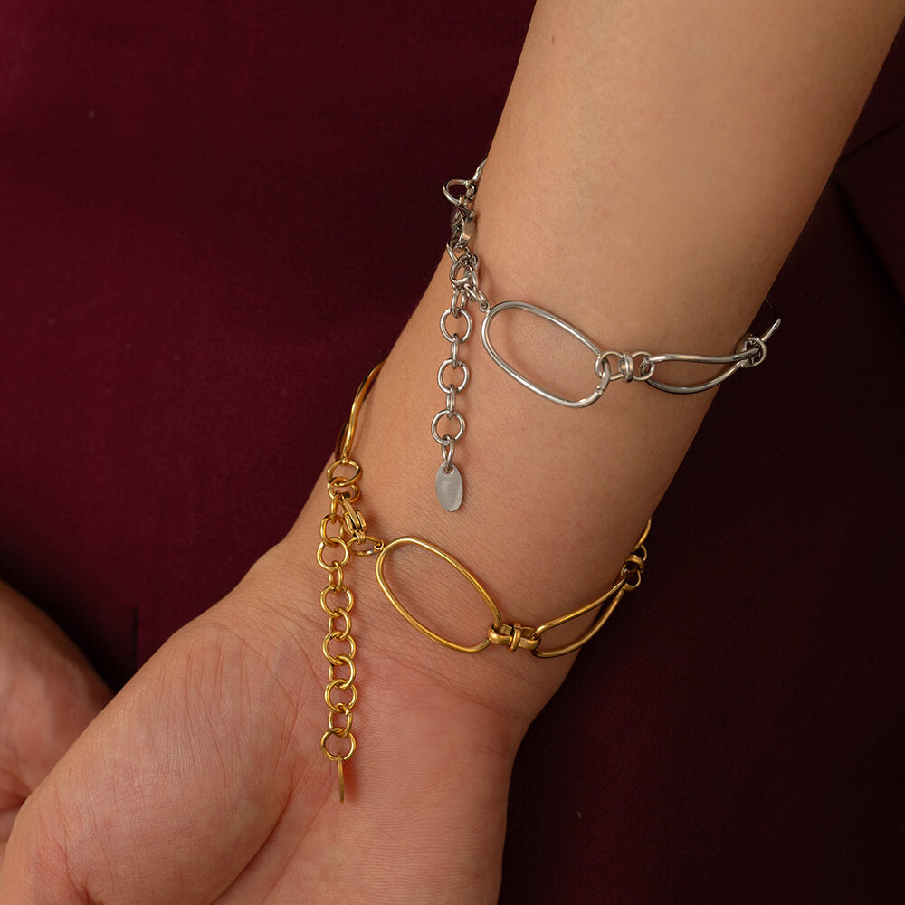 Hollow Oval Bracelet - SazenIce