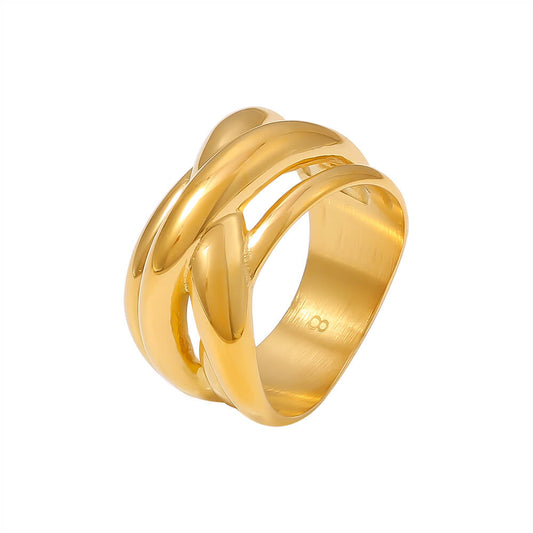 Layered Ripple Ring - SazenIce