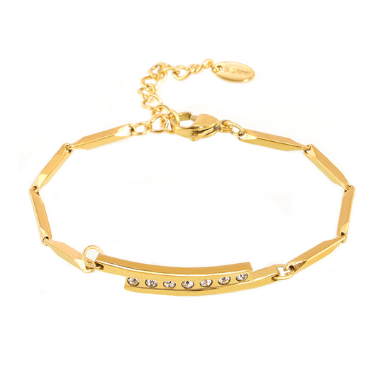 Linear Light Sculpted Chain Bracelet - SazenIce