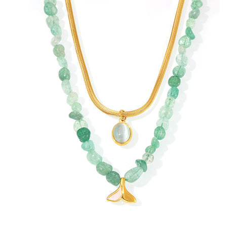 Natural Stone Fish-Tail Layered Set - SazenIce