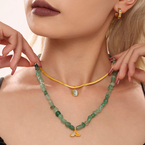 Natural Stone Fish-Tail Layered Set - SazenIce