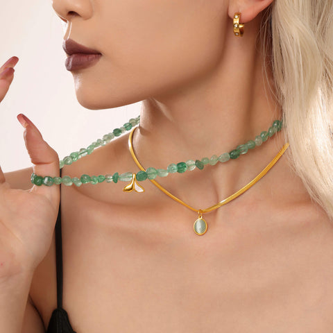 Natural Stone Fish-Tail Layered Set - SazenIce