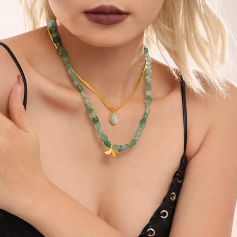 Natural Stone Fish-Tail Layered Set - SazenIce
