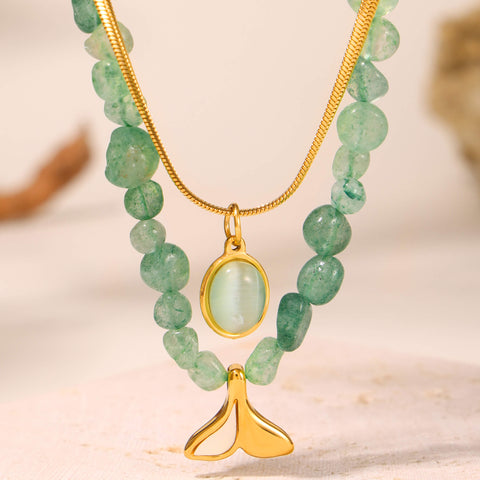 Natural Stone Fish-Tail Layered Set - SazenIce