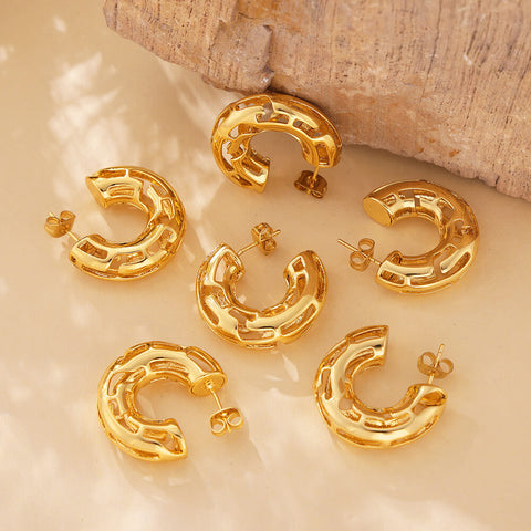 Ocean Path Earrings - SazenIce