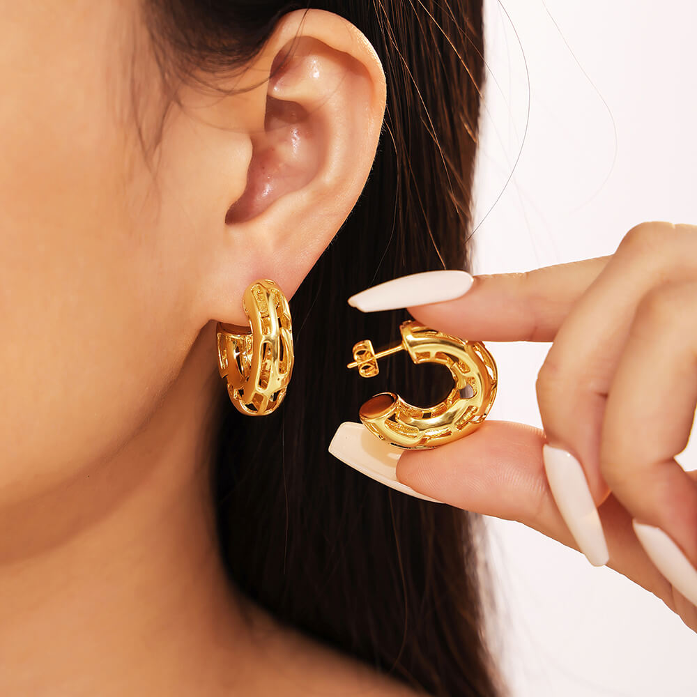 Ocean Path Earrings - SazenIce