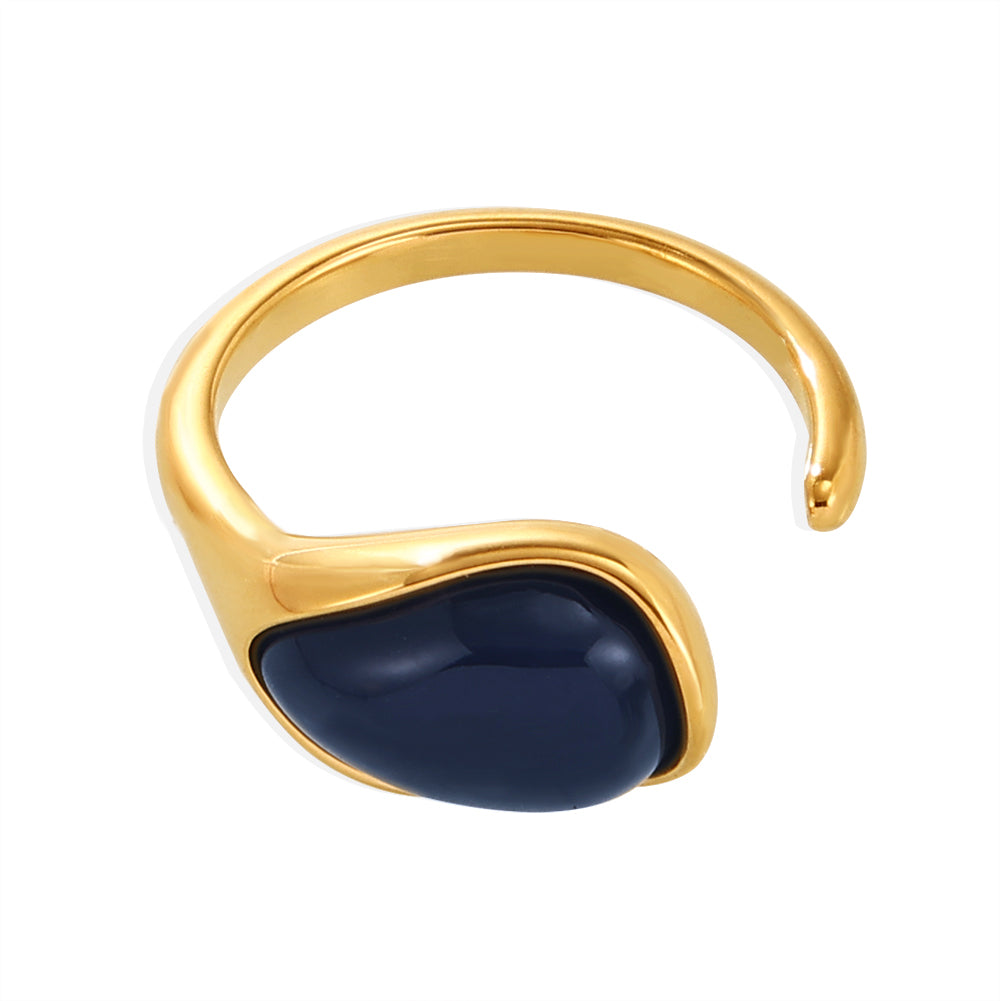 Onyx Oval Ring - SazenIce