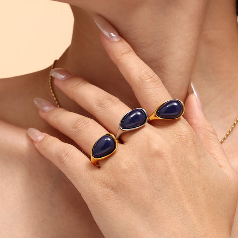 Onyx Oval Ring - SazenIce