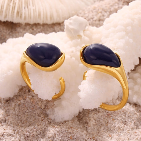 Onyx Oval Ring - SazenIce