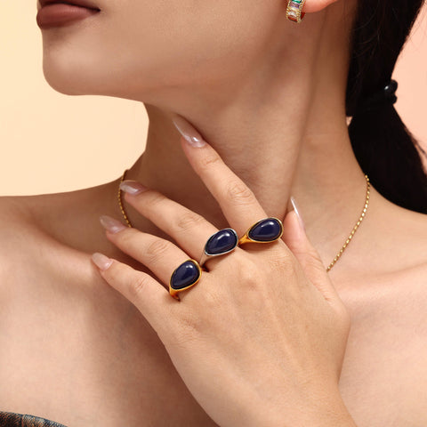 Onyx Oval Ring - SazenIce