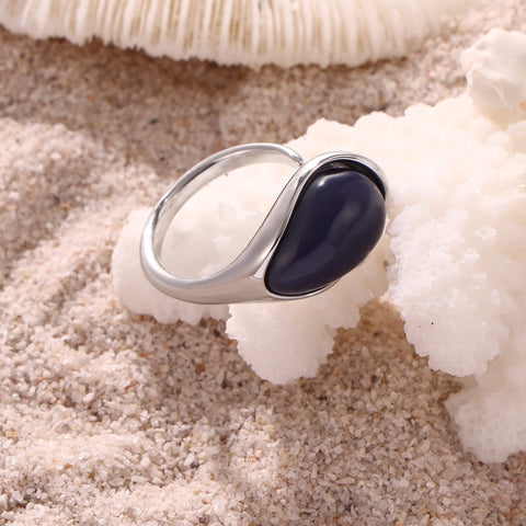 Onyx Oval Ring - SazenIce