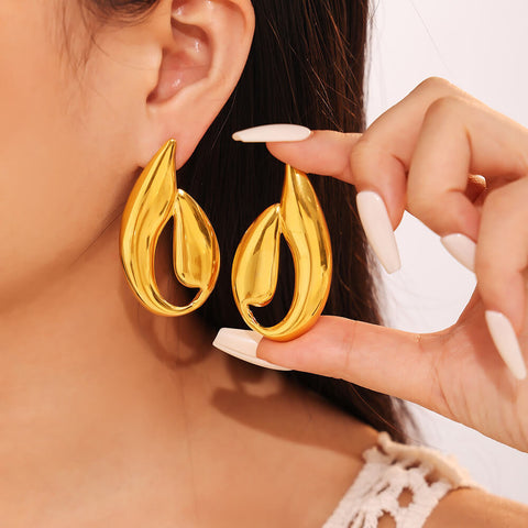 Pulse Leaf Earrings - SazenIce