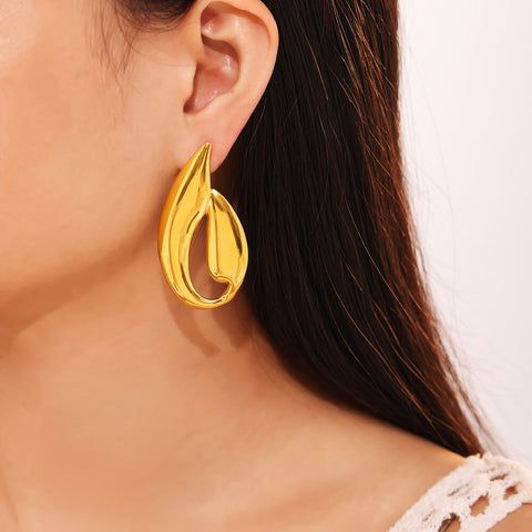 Pulse Leaf Earrings - SazenIce