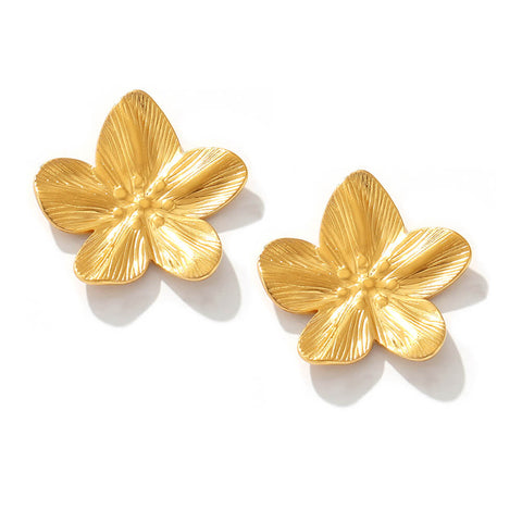 Sculpted Bloom Earrings - SazenIce