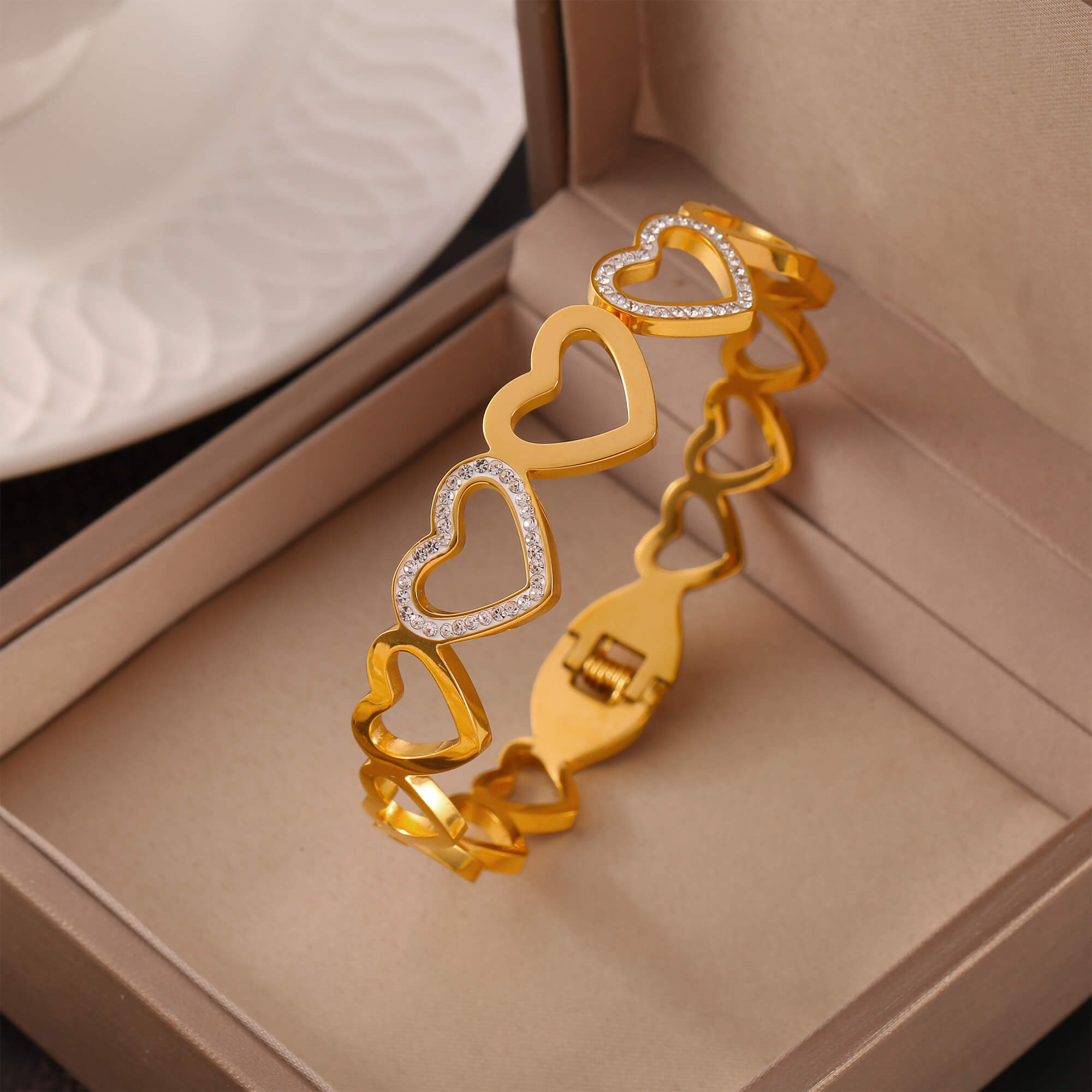 Statement Bangle Zircon Sets - SazenIce