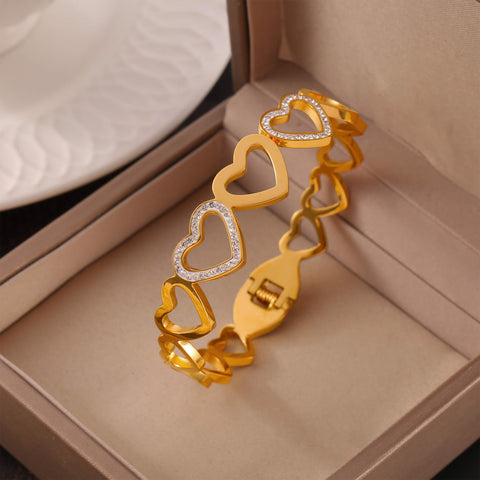 Statement Bangle Zircon Sets - SazenIce