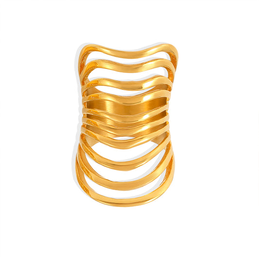 Strata Layered Cutout Ring - SazenIce