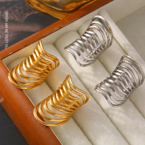 Strata Layered Cutout Ring - SazenIce
