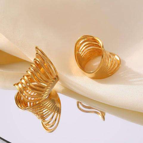 Strata Layered Cutout Ring - SazenIce