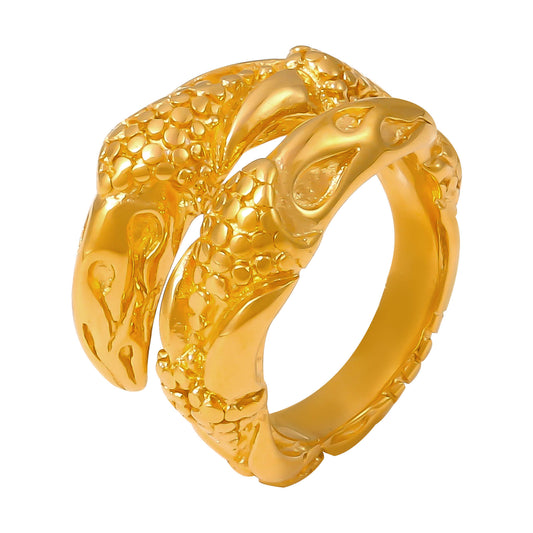 Textured Carved Wrap Ring - SazenIce