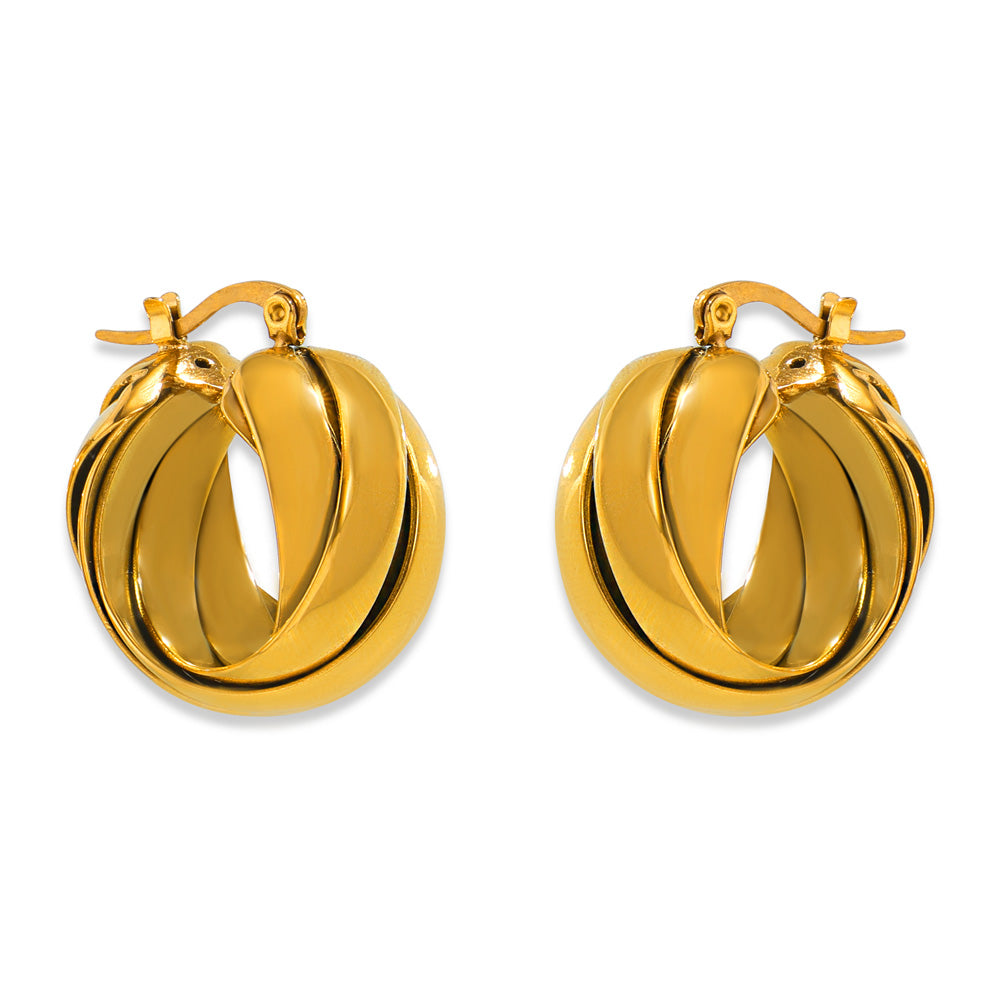 Twisted Glow Earrings - SazenIce