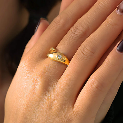 Viper Diamond Accent Ring - SazenIce