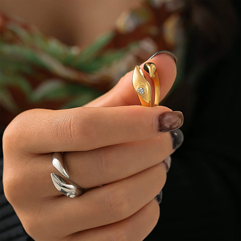 Viper Diamond Accent Ring - SazenIce